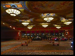 Even the taxi area of the Venetian is luxurious, with chandeliers and roof paintings!